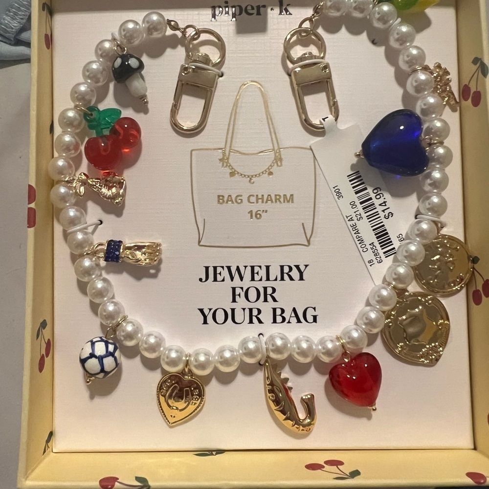 Piper K bag charm